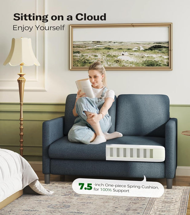 Comfy Teddy Loveseat Sofa Perfect For Small Spaces - ShipItFurniture