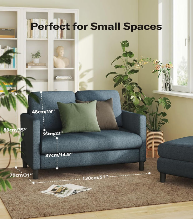 Comfy Teddy Loveseat Sofa Perfect For Small Spaces - ShipItFurniture