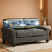 Compact Rolled Arm Sofa with Soft Pillow Back - ShipItFurniture