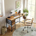 Compact Rustic Brown Computer Desk with Ample Storage - ShipItFurniture