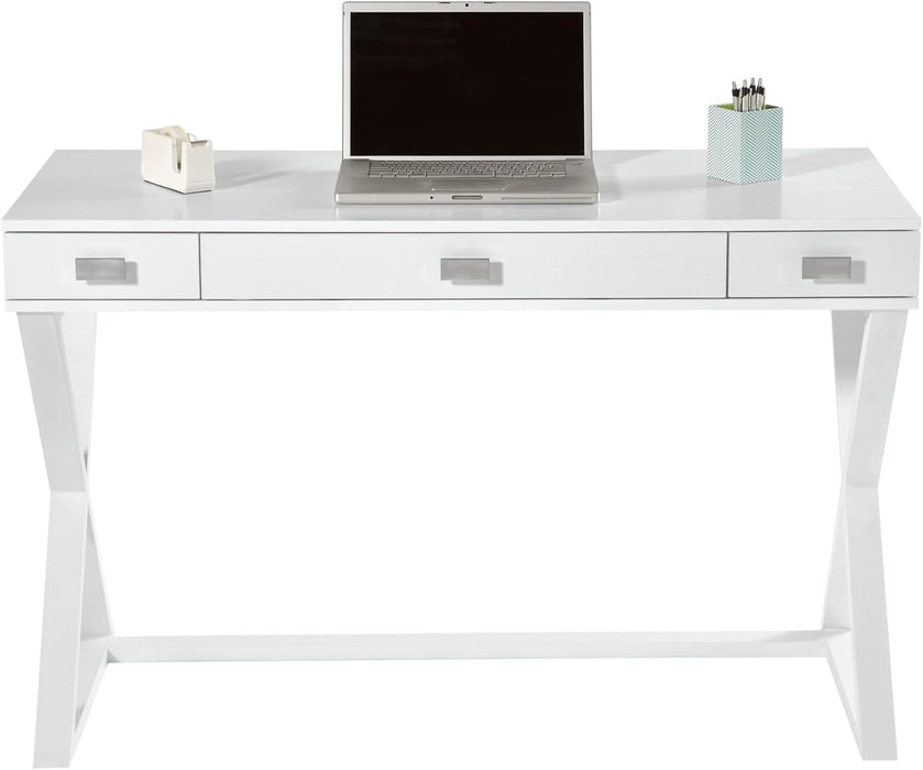 Compact White Writing Desk for Small Spaces and Creativity - ShipItFurniture