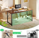 Computer Desk, 55 Inch Home Office Desk, Gaming Writing Work from Home Study Desk, Large Legroom, Sturdy Metal Frame, Modern Simple, Rustic Brown - ShipItFurniture