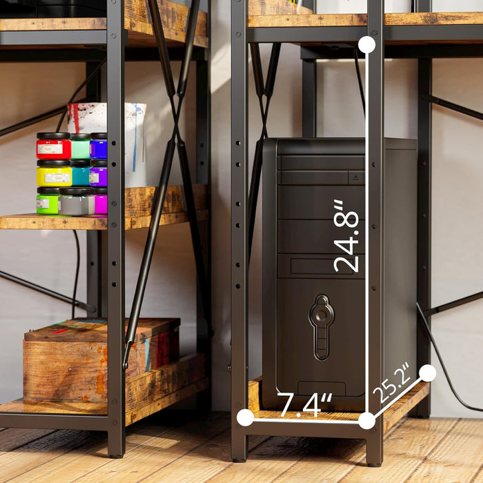 Computer Desk with Power Outlet and USB Charging Ports - ShipItFurniture