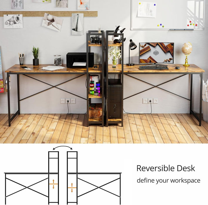 Computer Desk with Power Outlet and USB Charging Ports - ShipItFurniture