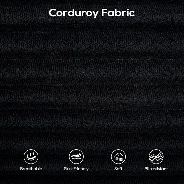 Convertible Corduroy Love Seat Sofa for Small Spaces - ShipItFurniture