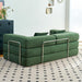 Convertible Floor Sofa Bed Comfy Corduroy Design Green - ShipItFurniture