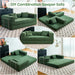 Convertible Floor Sofa Bed Comfy Corduroy Design Green - ShipItFurniture