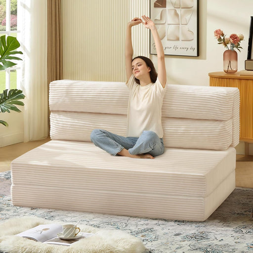 Convertible Folding Sofa Bed with Pillow and Mattress - ShipItFurniture