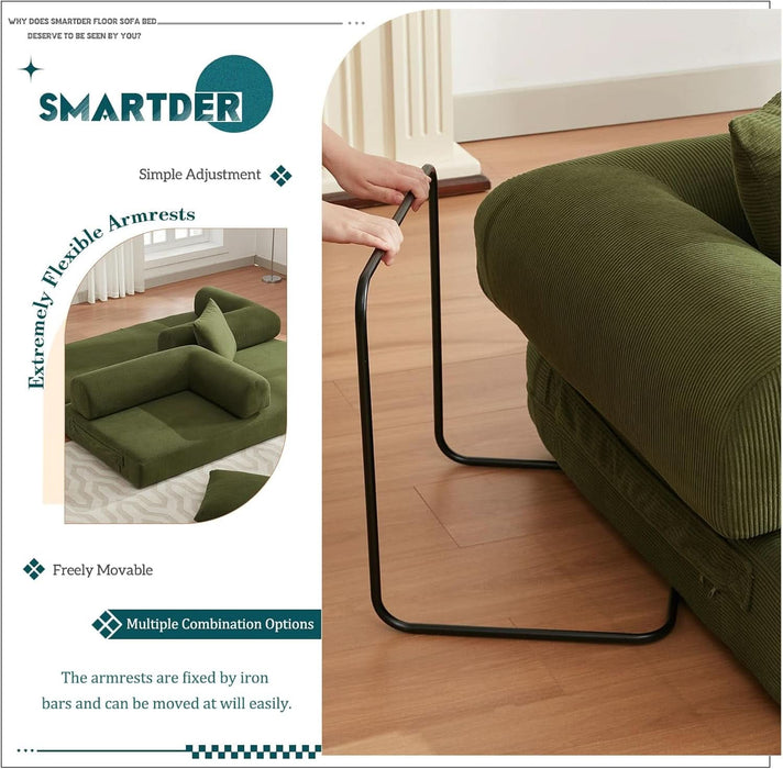 Convertible Folding Sofa Bed with Removable Backrest - ShipItFurniture