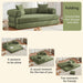 Convertible Folding Sofa Bed with Removable Backrest - ShipItFurniture