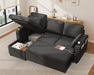 Convertible L - Shaped Sofa Bed with Storage and USB - ShipItFurniture