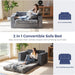 Convertible Sofa Bed With Pillows For Living Room - ShipItFurniture
