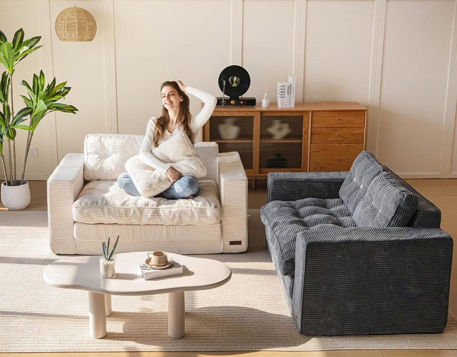 Convertible Sofa Bed With Pillows For Living Room - ShipItFurniture