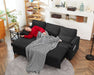Convertible Sofa Bed with Storage and Cup Holder - ShipItFurniture