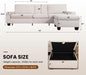 Convertible Storage Sectional Sofa with Spacious Hidden Storage - ShipItFurniture