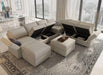 Oversized Velvet U-Shaped Sectional Sofa with Storage