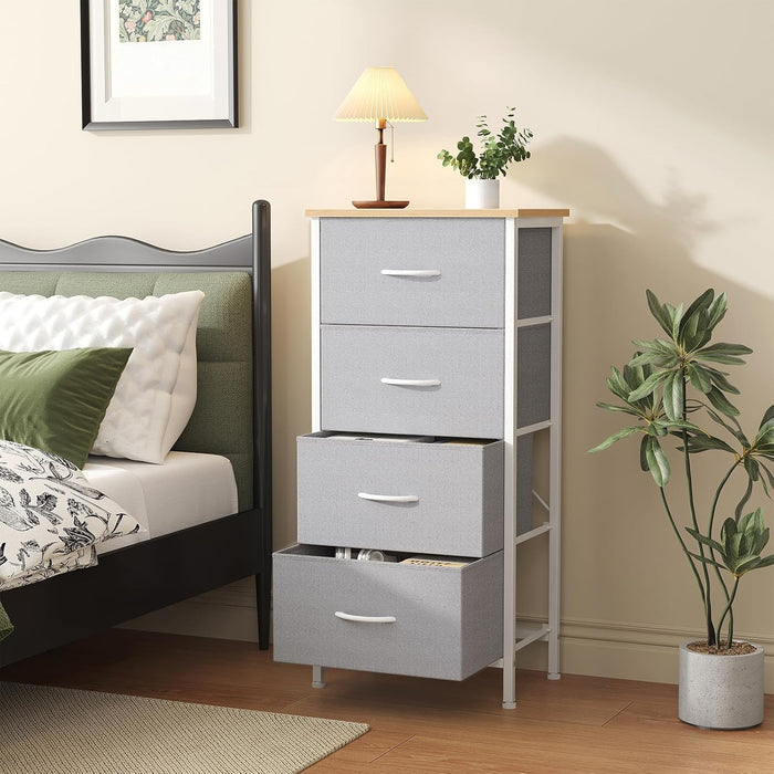 4 Storage Drawer Dresser, Storage Cabinet, Clothes Organizer