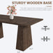 71" Dining Table for 6-8, Rectangle Table with Thick Heavy-Duty Legs | Rectangular Wooden Kitchen Table, Extra Large Desktop, Multi-Purpose Use, Farmhouse, for Living Room, Dining Room, Kitchen