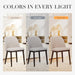 Upholstered Dining Chairs Set of 4, Modern Kitchen Chairs with Back, Fabric Side Dining Room Chairs with Wood Legs for Kitchen Dining Room Restaurant, Beige