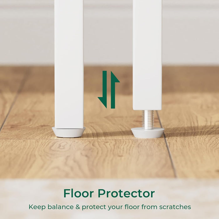 L Shaped Desk, 47 Inches Computer Desk with Reversible Storage Shelves, Gaming Desk, Corner Desk Home Office Desks, Writing Desk Study Desk with Metal Frame, White