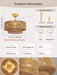 Boho Caged Fandelier with Lights Flush Mount Rattan Ceiling Fan
