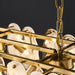 Gold Multi-Tier Lantern Pendant Lighting,Cloud Glass Metal Kitchen Island Chandeliers Hanging Ceiling Light Fixtures