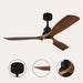 Wood Ceiling Fan with 3 Blade, Ceiling Fans with Lights and Remote