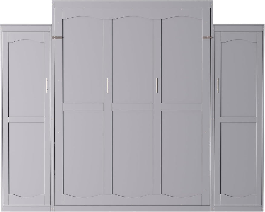 Queen Size Murphy Bed With IntegratedWardrobeStorage