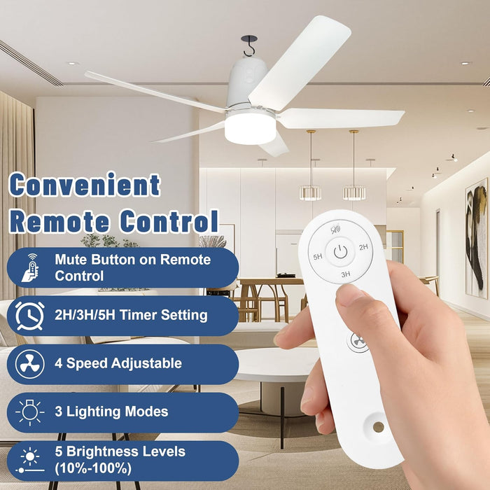 Solar Outdoor Ceiling Fan 31 LED Dimming System