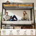 TwinOverFull Bunk Bed With Industrial Guardrail System