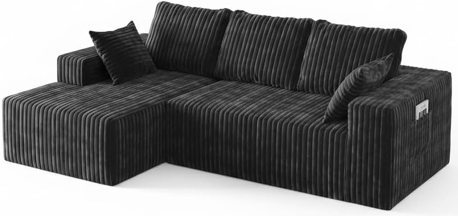 NinetySixInch Configurable Modular Sectional Sofa Memory Foam