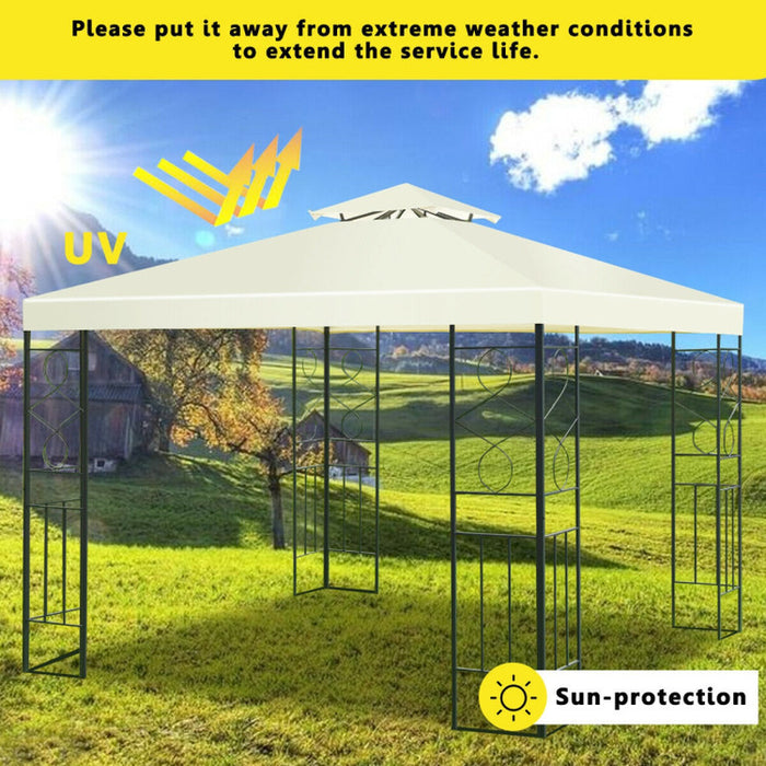 2 Tiers 10 X 10 Feet Patio Gazebo Canopy Tent