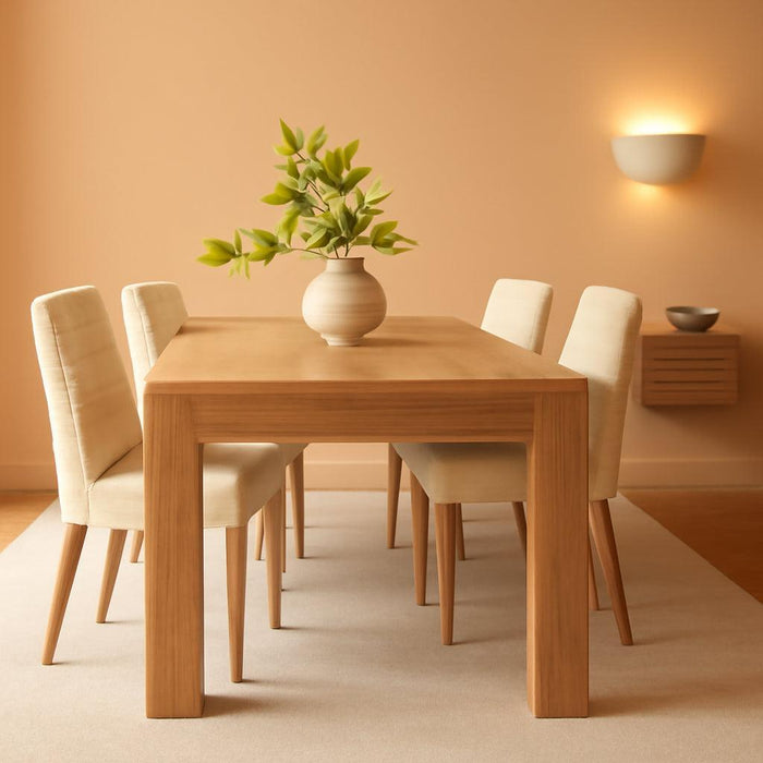 Dining Table for 6-8 People, 78.7-Inch Farmhouse Rectangular Kitchen Table with Heavy Duty Legs, Large Long Dining Room Furniture for Kitchen, Living Room, Rustic Brown