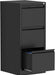 3 Drawer File Cabinet with Lock,Filing Cabinets for Home Office,Metal Small File Cabinet for Letters/Legal/A4 Size, Assembly Required,Black 3 Drawer-15 W
