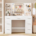 FortyThreeInch Vanity Desk With Integrated ChargingStation