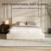 Airframe Queen Upholstered Bed Frame with Plush Padded Headboard
