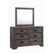 Grayson Gray Oak Dresser and Mirror Set