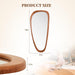 Asymmetrical Mirror, Irregular Mirror Full Length, Boho Wall Mirrors Decorative for Bedroom Living Room Entryway Hall, Mid Century Modern Decor 48" H X 22" W