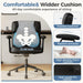 Office Desk Chair, PU Leather Computer Chair with Lumbar Support