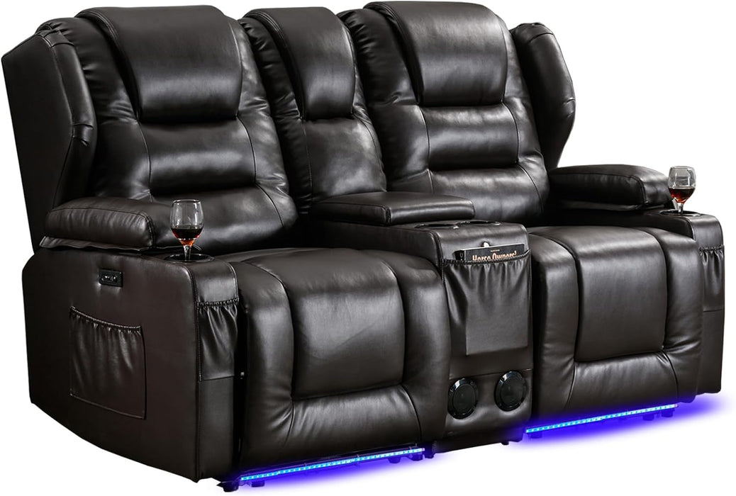 RV Electric Loveseat with Console & USB