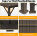 10x14 Ft WallMounted Gazebo WeatherproofRustResistant Hardtop