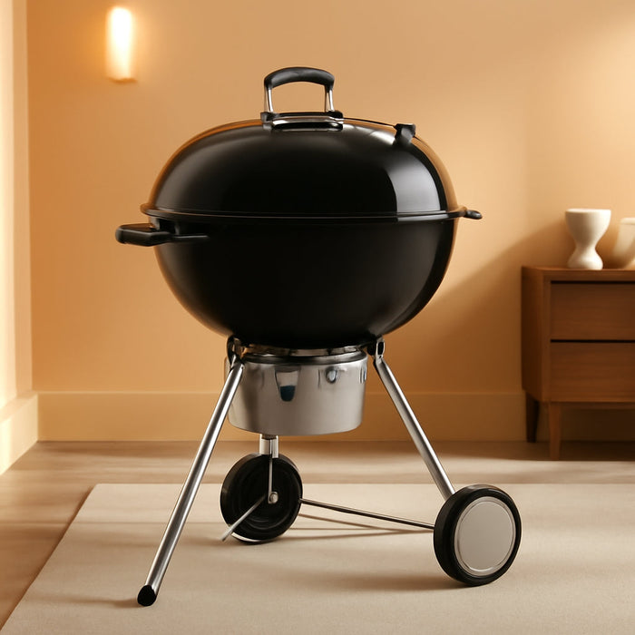 Master-Touch Charcoal Grill for Outdoor Cooking and Barbecue, 22-Inch, Black