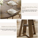 47.2 Inches round Dining Table for 4 to 6 with Open Storage Space,Walnut