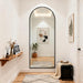 Arched Full Length Mirror 56"X21" Leaning Hanging Decor Black