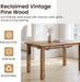 47.5"-59" Farmhouse Extendable Dining Table for 4-6, Walnut