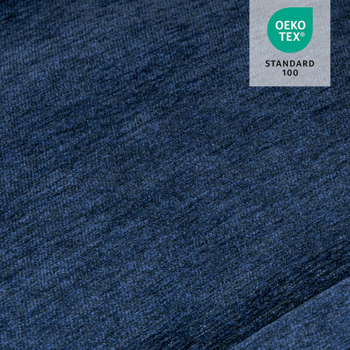 Zero Wall Recliner Sofa, Power Reclining Sofa, Wall Hugger Power Recliner Sofa with Adjustable Headrest, USB & Type C Ports, for Living Room, Fabric, HL198M3 (Navy Blue, 3-Seater)