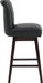30 Inch Counter Height Swivel Bar Stools Set of 2, FSC Certified Modern Upholstered Faux Leather Swivel Barstool Chairs with Back, Black