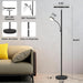 Floor Lamp-42W/4200Lm Super Bright Floor Lamp,Dimmable 2-In-1 LED Floor Lamp for Bedroom,Torchiere Floor Lamps with Remote & Touch Control,69" Tall Standing Lamp for Living Room,Office,Reading,Black