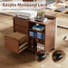 Solid Wood Executive Lockable Drawers File Cabinet