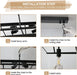 Black Crystal Chandelier Rectangular 33.5 Inch Dining